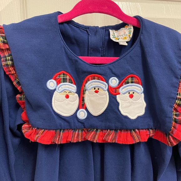 Saving Grace Smocked Santa Blouse - Picture 2 of 10
